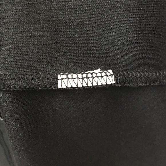 Bailey 44 Faux Leather Cotton Shift Dress Medium Stripe 60’s Vibe Casual Stretch - Picture 7 of 8